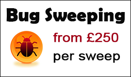 Bug Sweeping Cost in Wilmslow
